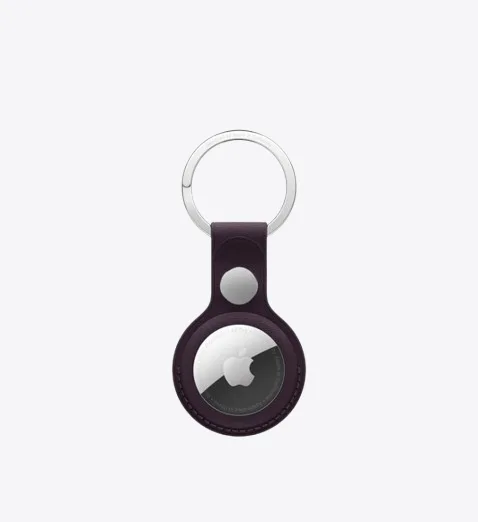 AirTag FineWoven Key Ring – Blackberry